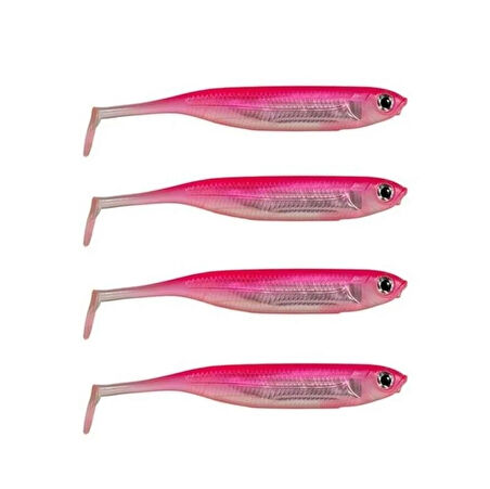 Ryuji Real Fish 10cm Silikon Yem [4 Adet] PİNK