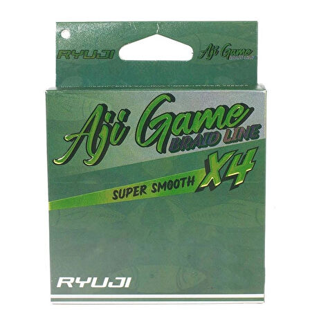 Ryuji Aji Game x4 Süper Smooth İp Misina Dark Green-150 MT-0,04 MM