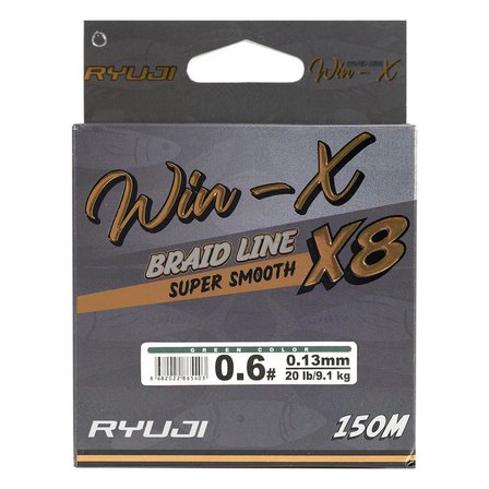İp Örgü Misina - 8 Kat - Ryuji Winx X8 - 150mt - Yeşil - 0.08mm