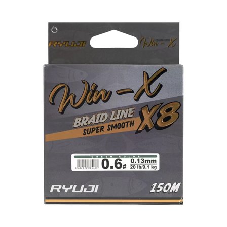 İp Örgü Misina - 8 Kat - Ryuji Winx X8 - 150mt - Yeşil - 0.13mm