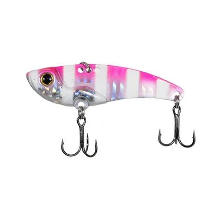Ryuji Mirror VIB Vibrasyon Jig 6.5cm 22gr Pink Zebra Glow