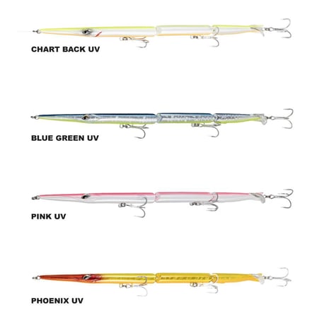Ryuji Predator Sinking 25.5cm 30.6gr Maket Yem Blue Green UV