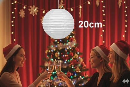 20 cm – Beyaz Küçük Japon Feneri Çin Feneri Parti Dekorasyonu