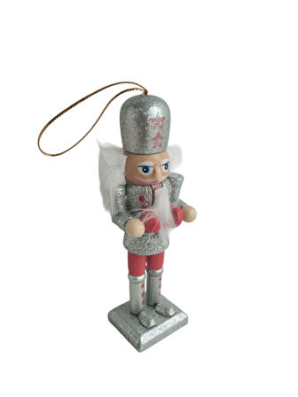 Kurşun Asker 13cm Gri Şapka Puantiyeli Kostüm Yılbaşı Süsü