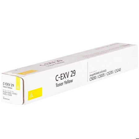 Tonersepeti Canon C-EXV-29 Sarı Muadil Fotokopi Toner