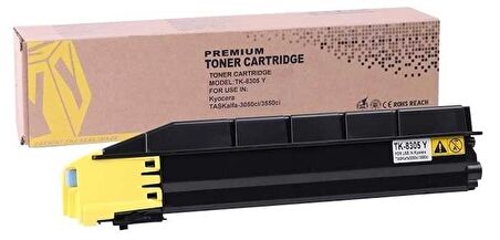 Tonersepeti Kyocera Mita TK-8305 Muadil Sarı Fotokopi Toner