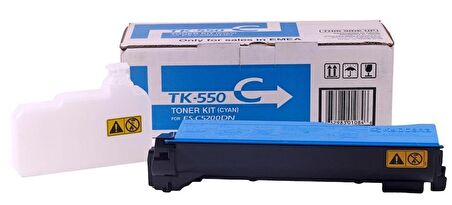 Tonersepeti Kyocera Mita TK-550 Mavi Muadil Toner