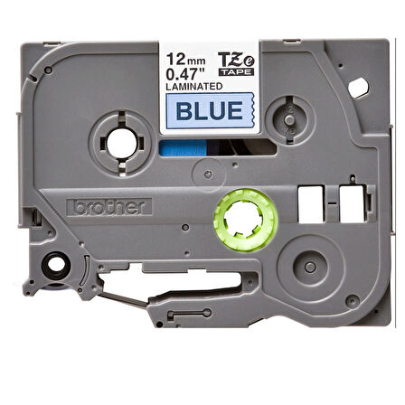 Tonersepeti Brother TZe-531 12mm Mavi üzerine Siyah Laminasyonlu Orjinal Etiket