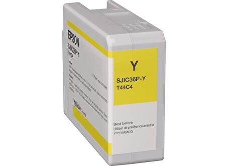 Tonersepeti Epson SJIC36P-Y T44C4 C6500 C6000 Sarı Kartuş