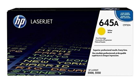 Tonersepeti Hp 645A-C9732A Orjinal Sarı Toner