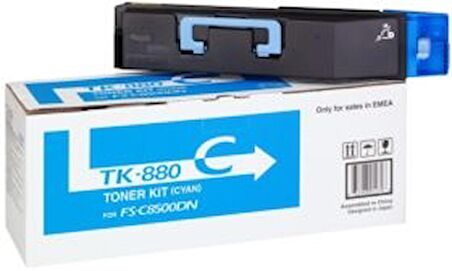 Tonersepeti Kyocera Mika TK-880 Mavi Orjinal Toner