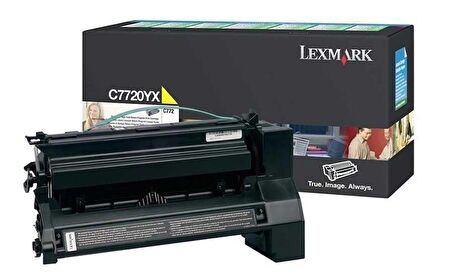 Tonersepeti Lexmark C772-C7720YX Sarı Orjinal Toner 15K.