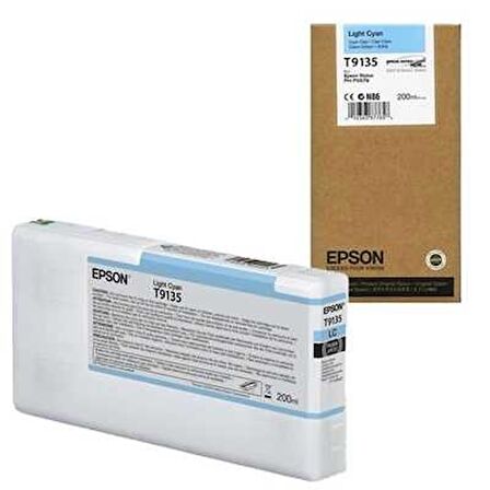 Tonersepeti Epson T9135 Açık Mavi Orjinal Kartuş C13T913500