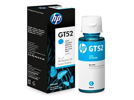 Tonersepeti Hp GT52 M0H54AE Mavi Orjinal Mürekkep