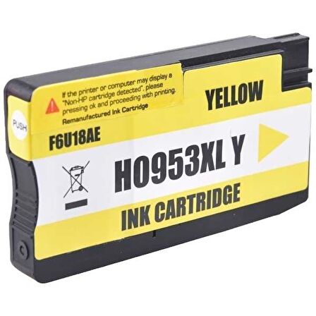 Tonersepeti Hp 953XL-F6U18AE Sarı Geri Dönüşüm Kartuş