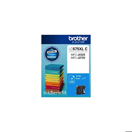 Tonersepeti Brother LC675XL Mavi Orjinal Kartuş Y.K