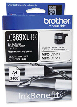 Tonersepeti Brother LC569XL Siyah Orjinal Kartuş