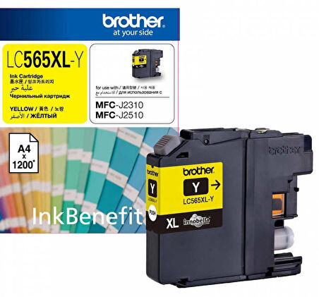 Tonersepeti Brother LC565XL Sarı Orjinal Kartuş