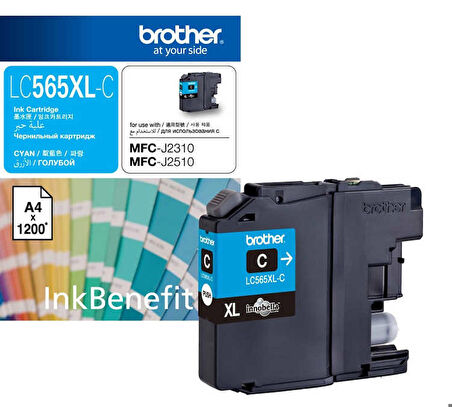 Tonersepeti Brother LC565XL Mavi Orjinal Kartuş