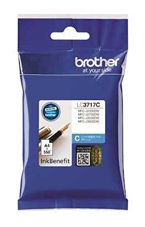 Tonersepeti Brother LC-3717 Mavi Orjinal Kartuş