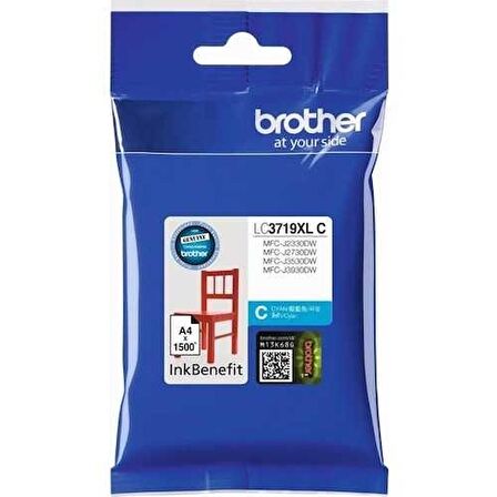Tonersepeti Brother LC3719XL Mavi Orjinal Kartuş