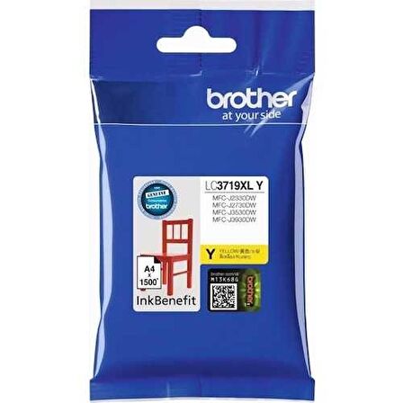Tonersepeti Brother LC3719XL Sarı Orjinal Kartuş