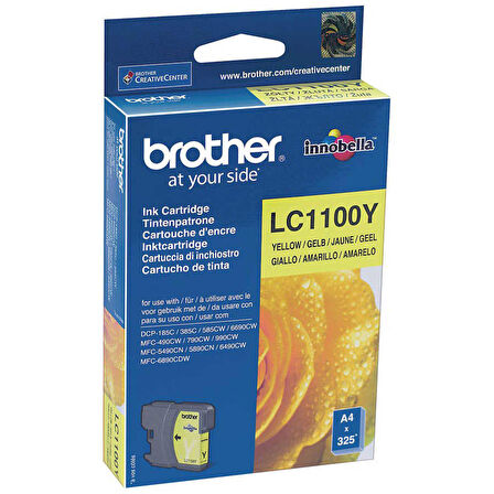 Tonersepeti Brother LC67Y-LC1100 Orjinal Sarı Kartuş