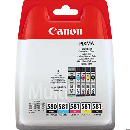 Tonersepeti Canon PGI-580/CLI-581/2078C005 Orjinal Kartuş Avantaj Paketi