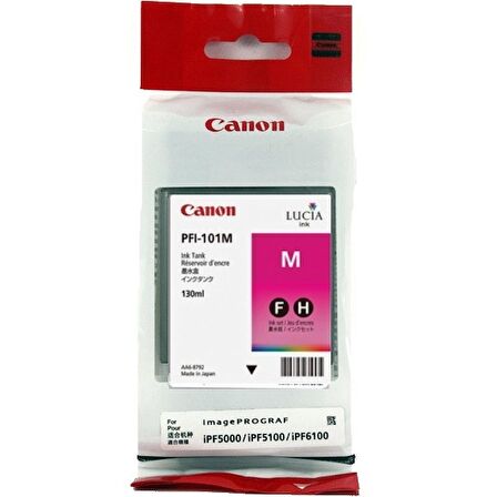 Tonersepeti Canon PFI-101M Kırmızı Orjinal Kartuş