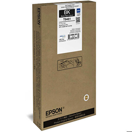 Tonersepeti Epson T9461XXL-C13T946140 Siyah Orjinal Kartuş