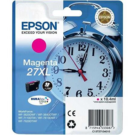 Tonersepeti Epson 27XL-T2713-C13T27134020 Kırmızı Orjinal Kartuş
