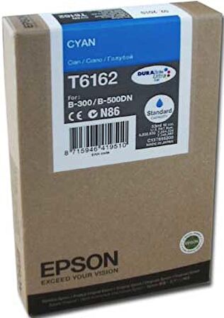 Tonersepeti Epson T6162 C13T616200 Orjinal Mavi Kartuş