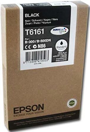 Tonersepeti Epson T6161 C13T616100 Orjinal Siyah Kartuş