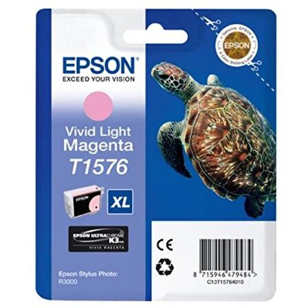 Tonersepeti Epson T1576-C13T15764010 Orjinal Açık Kırmızı Kartuş