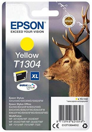 Tonersepeti Epson T1304-C13T13044020 Orjinal Sarı Kartuş