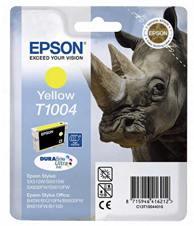 Tonersepeti Epson T1004 C13T10044020 Orjinal Sarı Kartuş