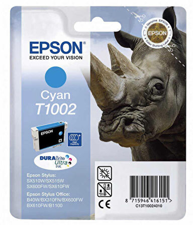 Tonersepeti Epson T1002-C13T10024020 Orjinal Mavi Kartuş