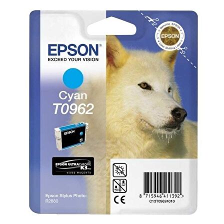 Tonersepeti Epson T0962 C13T09624020 Orjinal Mavi Kartuş