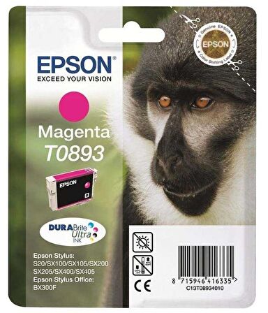 Tonersepeti Epson T0893-C13T08934020 Orjinal Kırmızı Kartuş
