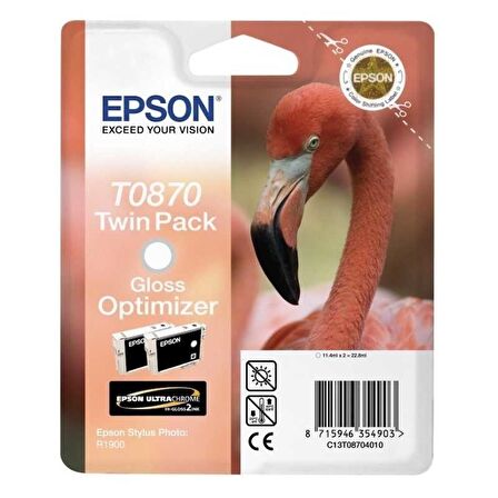 Tonersepeti Epson T0870-C13T08704020 Orjinal Parlaklık Düzenleyici Kartuş 2'Li