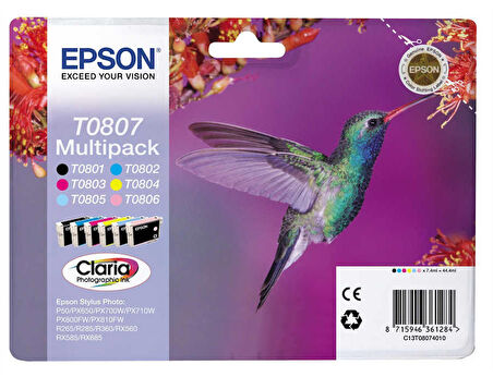 Tonersepeti Epson T0807 C13T08074020 Orjinal Avantaj Paket