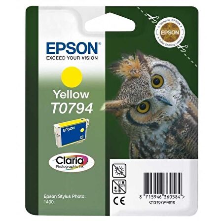 Tonersepeti Epson T0794 C13T07944020 Orjinal Sarı Kartuş