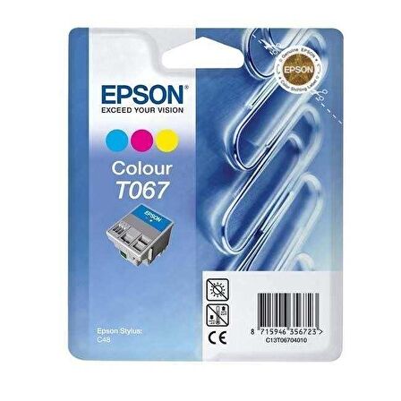 Tonersepeti Epson T067 C13T06704020 Orjinal Renkli Kartuş