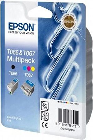 Tonersepeti Epson T066-T067 C13T06624020 Orjinal Avantaj Paket