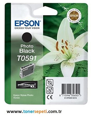 Tonersepeti Epson T0591-C13T05914020 Orjinal Foto Siyah Kartuş