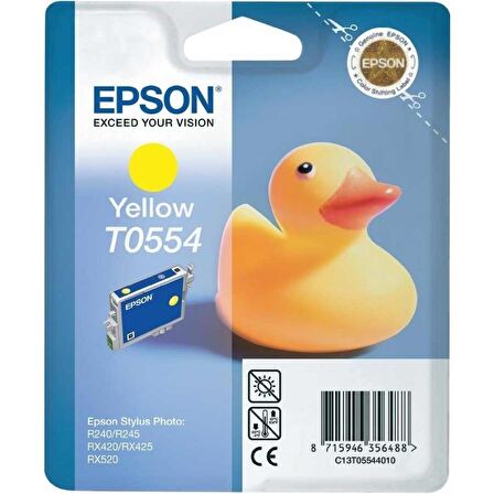 Tonersepeti Epson T0554-C13T05544020 Orjinal Sarı Kartuş