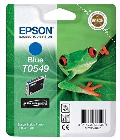 Tonersepeti Epson T0549 C13T05494020 Orjinal Mavi Blue Kartuş