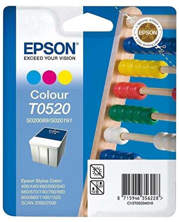 Tonersepeti Epson T0520-C13T05204020 Orjinal Renkli Kartuş