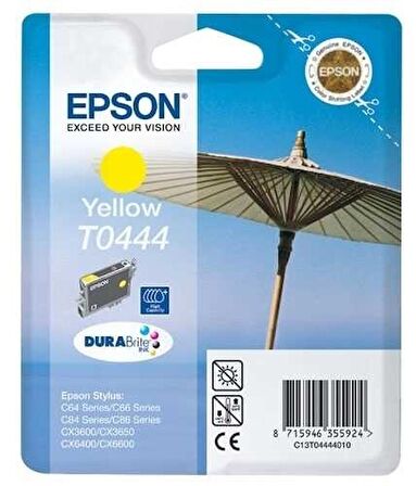 Tonersepeti Epson T0444-C13T04444020 Orjinal Sarı Kartuş