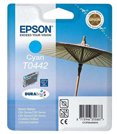 Tonersepeti Epson T0442-C13T04424020 Orjinal Mavi Kartuş